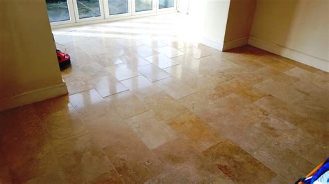 Heavily Worn Polished Limestone Floor Restored in Cowbridge - South East Wales Tile DoctorSouth ...