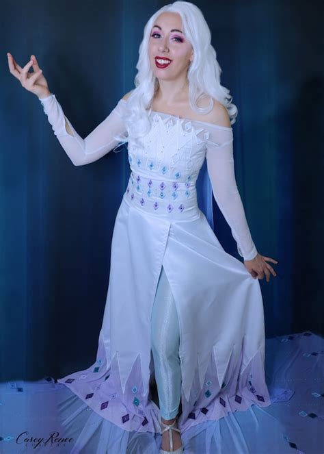 Elsa from Frozen 2 White Dress Downloadable Cosplay Template | Etsy