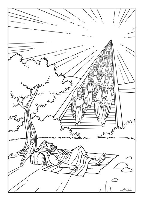 Jacob's Ladder Children's Bible Story Activity Sheets - Marguerite ...