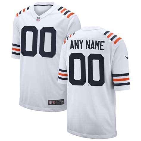 Men's Nike White Chicago Bears 2019 Alternate Classic Custom Game Jersey