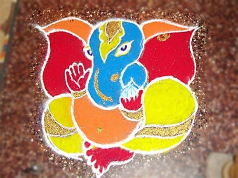 Latest Ganesh Rangoli Designs, Ideas And Pictures For 2022