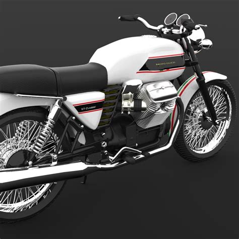 Moto guzzi V7 Classic 'touring' | CGTrader