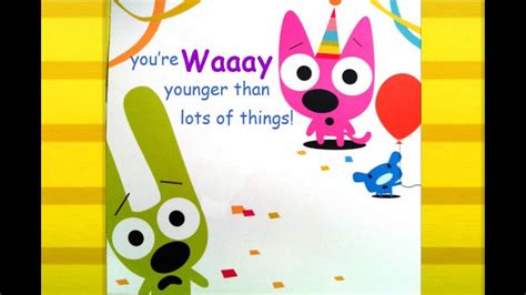 Hoops & Yoyo Birthday Card. You're Not Old - YouTube