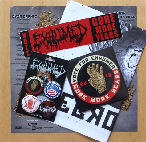 Exhumed - Necrocracy Party Political Rally Pack - Yellow/Red Splatter Vinyl - 12 inch