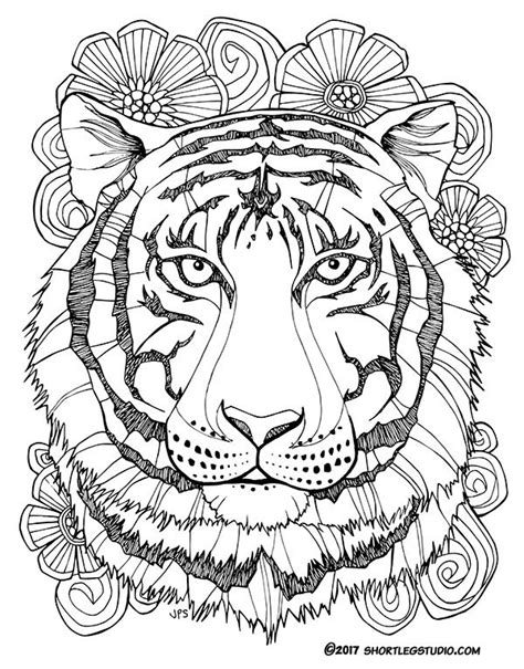 New Tiger Coloring Sheets — Short Leg Studio | Mandala coloring pages, Cool coloring pages ...