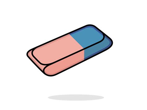 An rubber eraser floating in the air by Lorena Foucher on Dribbble