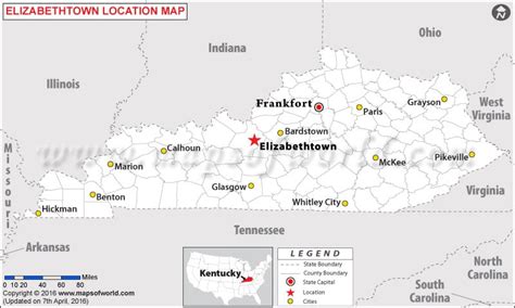 Where is Elizabethtown Located in Kentucky, USA