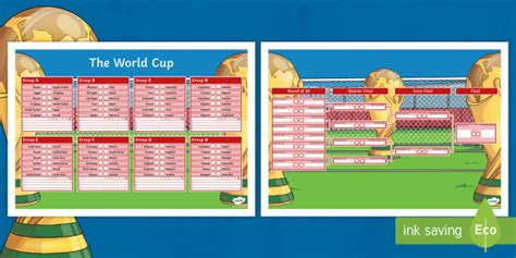 World Cup Wall Chart (teacher made)