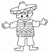 Mexican Dress Coloring Pages sketch template
