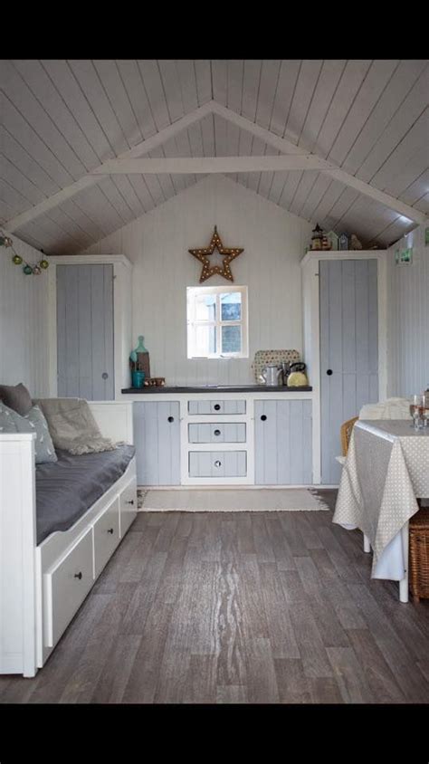 Beach Hut Interiors - UK Beach Huts | Summer house interiors, Beach hut interior, Beach hut shed