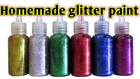 How to make glitter paint at home|Diy glitter paint for craft|Homemade glitter paint|The Easy ...