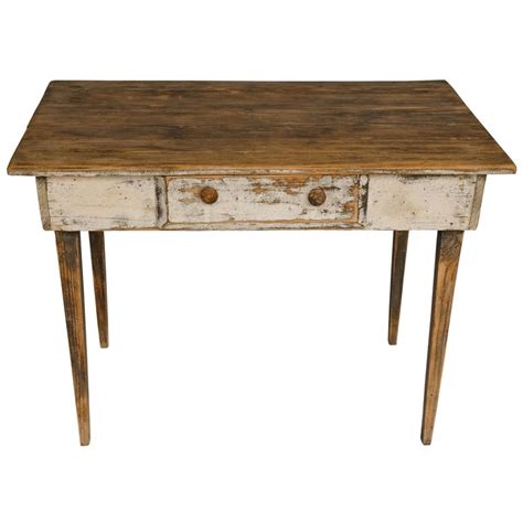 Farm Table with Drawer at 1stDibs