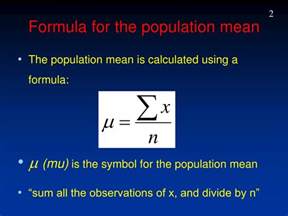 PPT - Formula for the sample mean PowerPoint Presentation, free ...