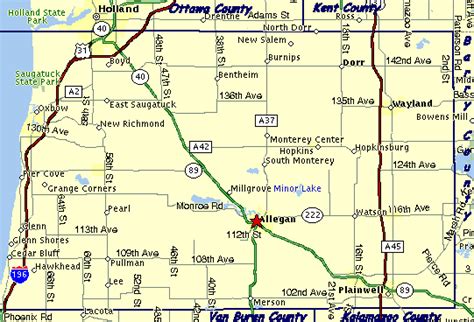 Allegan County Maps