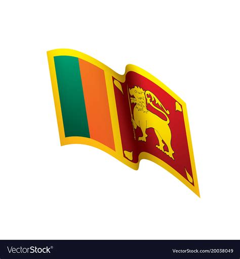 Sri lanka flag Royalty Free Vector Image - VectorStock