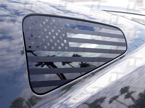 Buy Flat Black American Rear Quarter Window Accent Decal (Fits Mustang ...