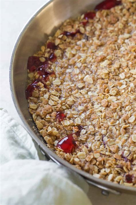 Easy Cherry Crisp Recipe - Sugar and Charm