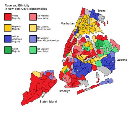 Race and Ethnicity in New York City Neighborhoods [1000X817] : MapPorn