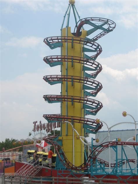 Toboggan Tower at Hershey Park, PA | Amusement park rides, Hershey park rides, Hershey park