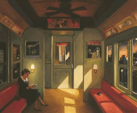 Lost Pocketbook, Night Train -- Sally Storch | Painting, Edward hopper paintings, Art