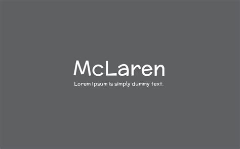 McLaren Font Free Download - Fonts Bee