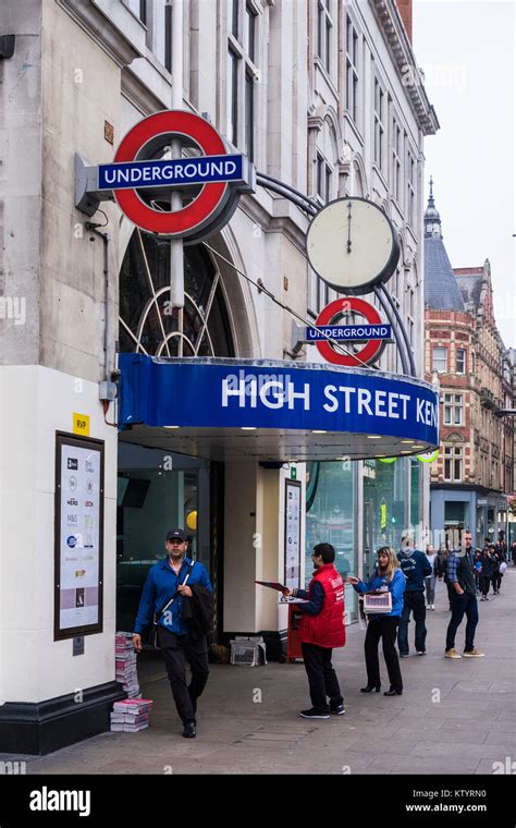 High Street Kensington station, London, England, U.K Stock Photo - Alamy