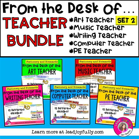 “FROM THE DESK OF…” TEACHER BUNDLE (Set 2) | Lead Joyfully