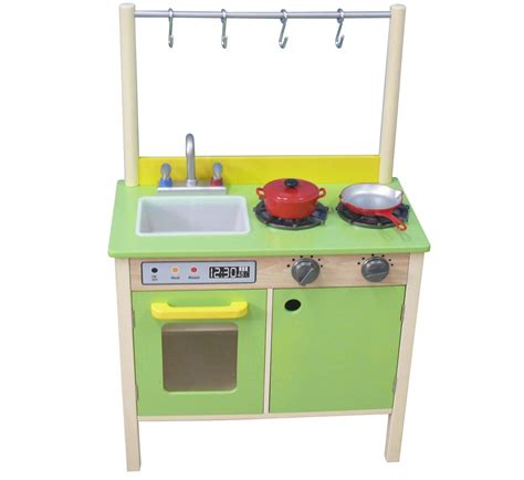 Teamson Wooden Kitchen | Wooden play kitchen, Play kitchen sets, Childrens wooden kitchen