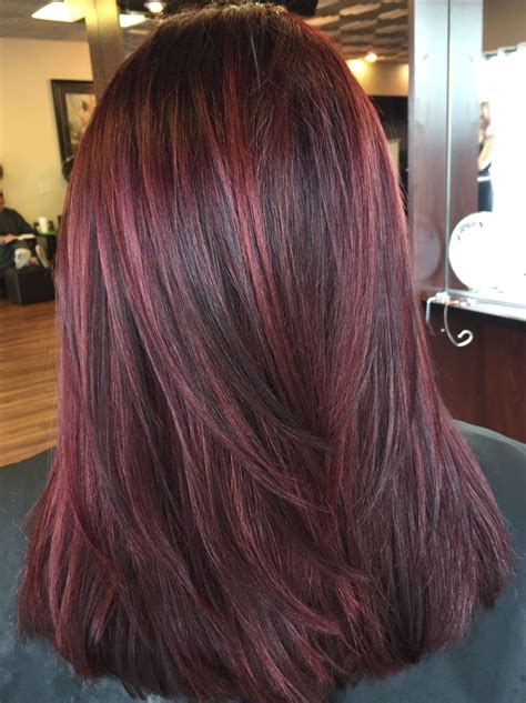 DEEP BURGUNDY LOWLIGHTS – Bing images in 2020 | Brunette hair color ...