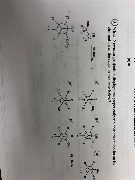 Answered: m(c) III (10 Which Newman projection… | bartleby