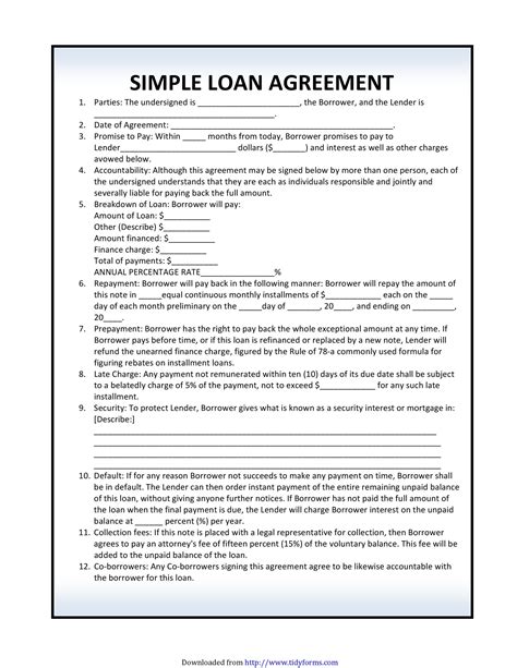 Finance Agreement Form - businesser