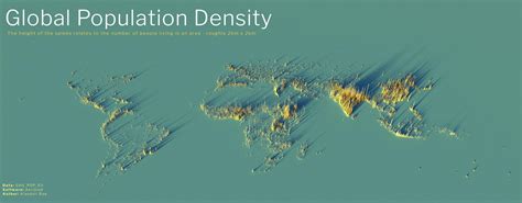 3d World Population Density Map | Images and Photos finder