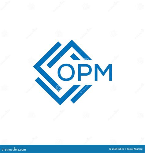 OPM Letter Logo Design on White Background. OPM Creative Circle Letter Logo Concept. OPM Letter ...