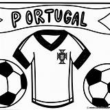 Portugal football Jersey coloring Page Download Or Print For Free sketch template