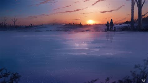 Frozen Lake by ryky on DeviantArt