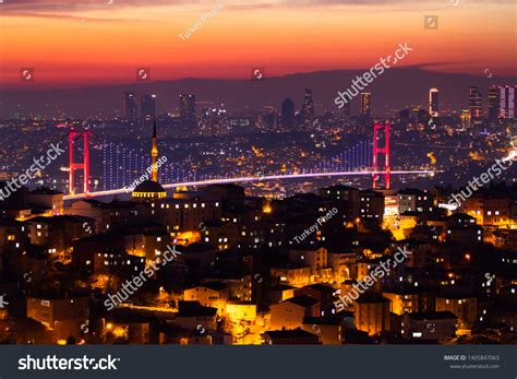 Istanbul Bosphorus Landscape Beautiful Sunset 15 Stock Photo 1405847063 ...