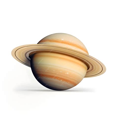 Premium Photo | A saturn planet with a white background and a white ...