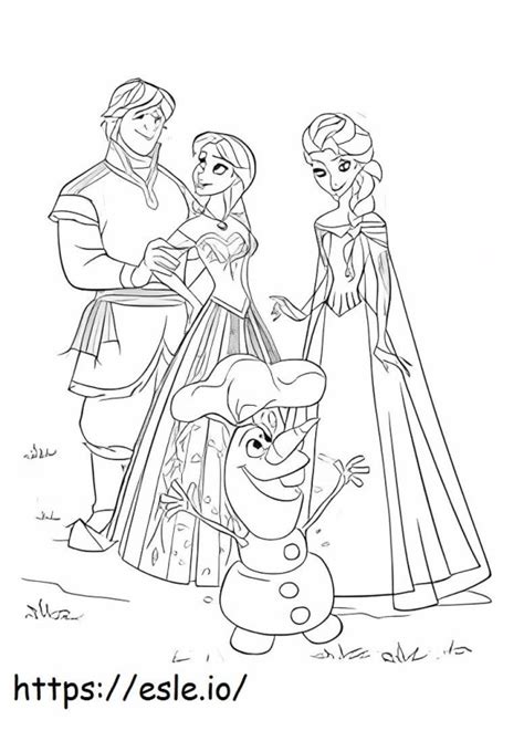 Angry Elsa coloring page