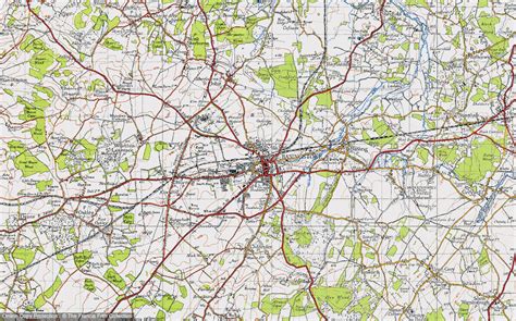 Historic Ordnance Survey Map of Basingstoke, 1945