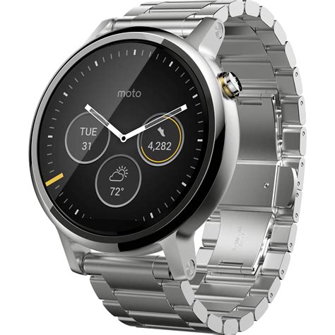 Moto 2nd Gen Moto 360 46mm Men's Smartwatch 00814NARTL B&H Photo