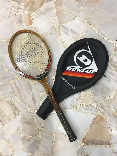 DUNLOP MAXPLY MCENROE VINTAGE WOODEN TENNIS RACKET, Sports Equipment ...