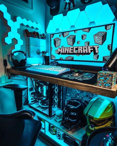 He really loves Minecraft ️🔥 #gaming #pc #setup #desk #workspace #room ...