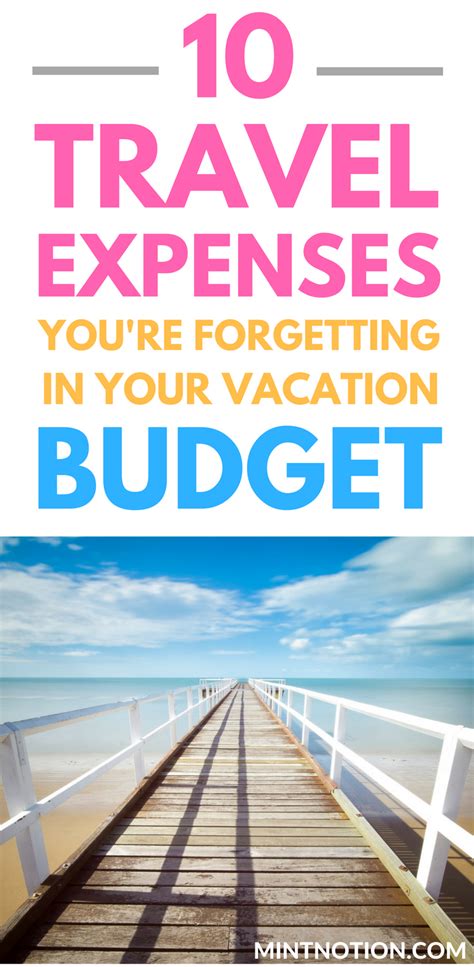 Travel budget printable | Travel expenses you're forgetting in your vacation budget | How to ...