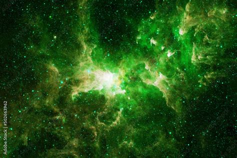 Green Nebula Wallpaper Hd