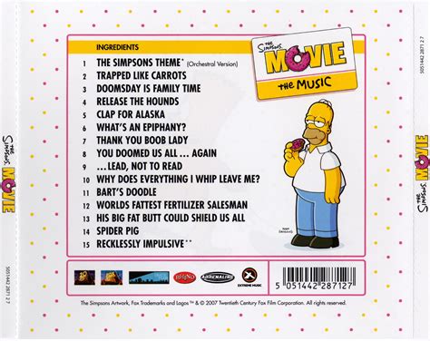 The Simpsons Movie (2007) The Music (Back) by kidsfan on DeviantArt