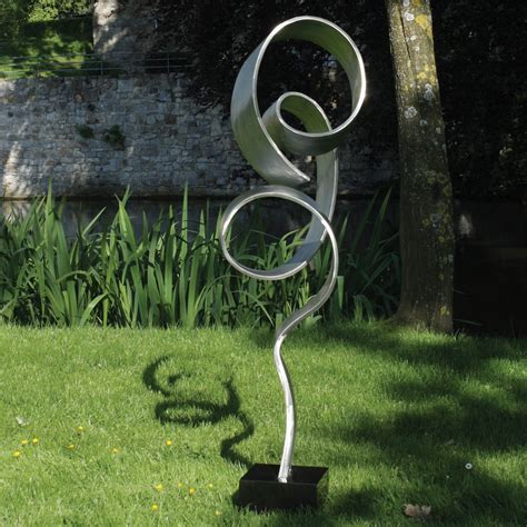 Infinite 130cm Metal Stainless Metal Garden Sculpture
