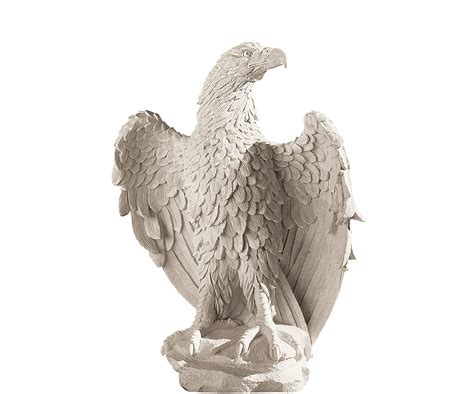 Marble Eagle Statues | AongKing Sculpture Marble Animal Bird Statue