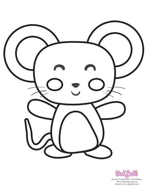 [Printable] Dol Tower – Year of the Mouse (Digital Download – Color + B&W) | Doljabi - Doljanchi ...