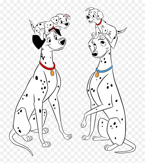 101 Dalmatians Pongo And Perdita Puppies, HD Png Download - vhv