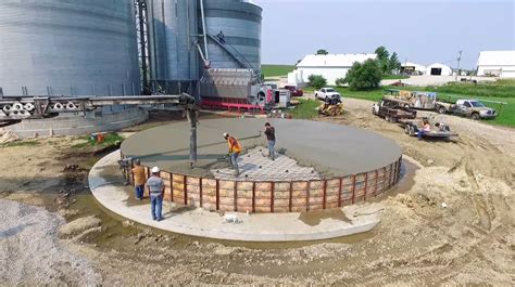 Circular Concrete Pours: Tips on Pouring a Circular Foundation for a Grain Bin | For ...